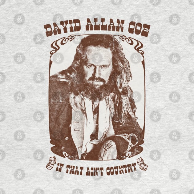 David Allan Coe / Retro Style Fan Design by DankFutura